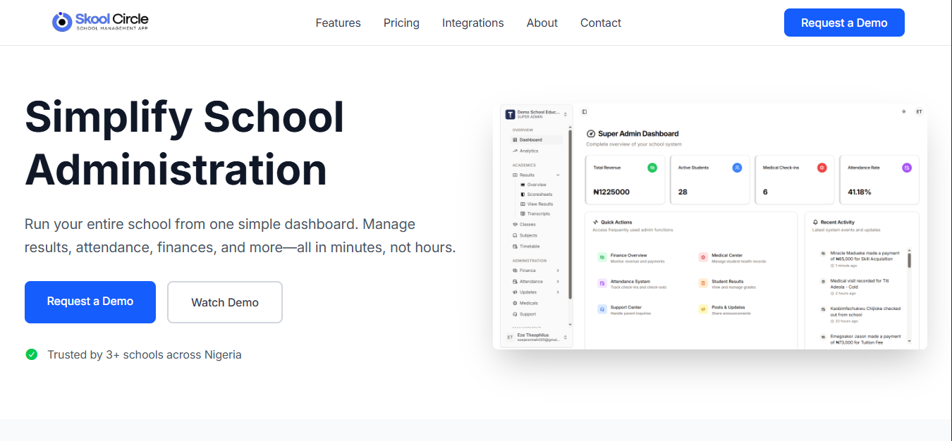 Skool Circle - School Management Software | Simplify School Administration